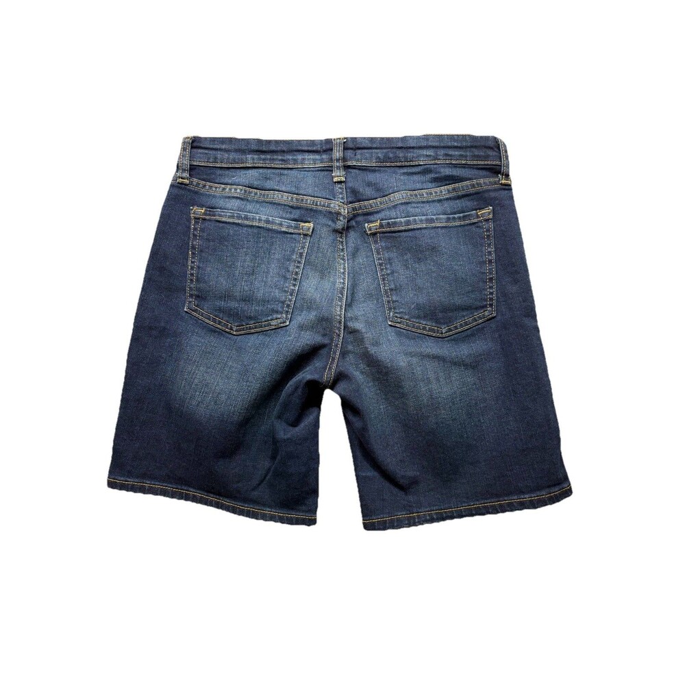 GAP Bermuda Denim Shorts Women’s Size 4/27 Dark Wash Blue Low Rise - Picture 5 of 5